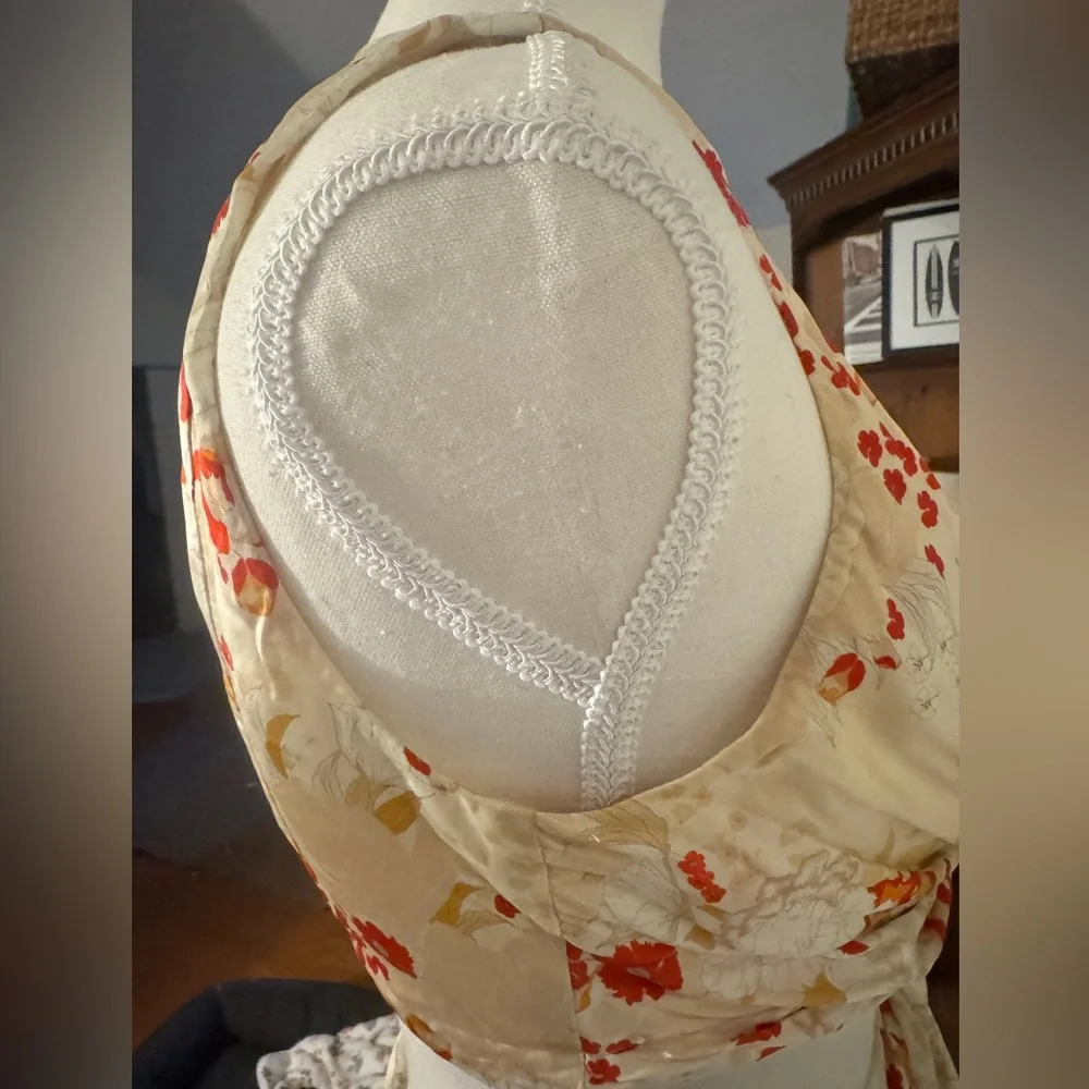 Auteur silk twist gown in kimono print, size S - Picture 13 of 15